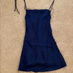 American Threads Cowl Neck Mini Dress